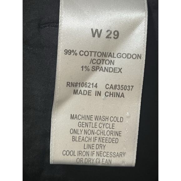 Joe's Womens Corduroy Ankle Jeans Size W 29 Black Chelsea Fit Skinny Leg Pockets - Picture 6 of 6